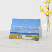 Strand, Oceaan, en de Kaart van de Zeilboot (Gele Bloem)