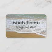 strand oceaan en natuur, op maat van dubbelzijdig visitekaartje (Voorkant)