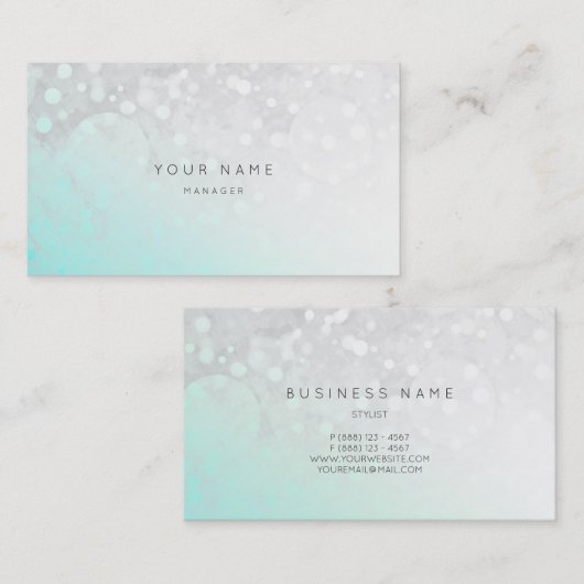 Strand Oceaan Gry Wit Grungy Ombre Wit VIP Visitekaartje (Voorkant / Achterkant)