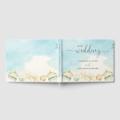 Strand Oceaan Kustbestemming bruiloft Gastenboek (Volledig)