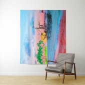 Strand & Oceaan Kustkunst - Beachside Painting Wandkleed (In situ)