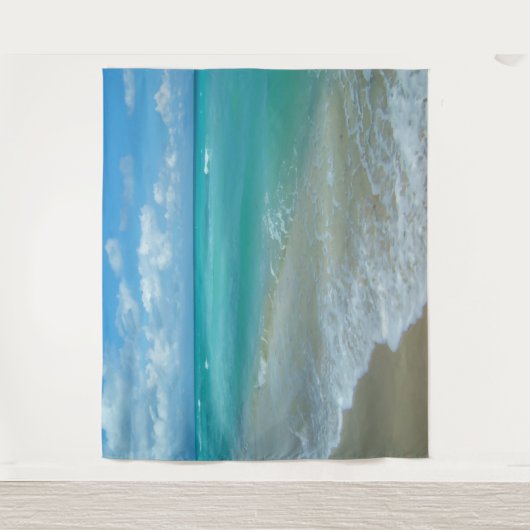 Strand Oceaan Schitterend Landschap Wand Hanger Ac Wandkleed (Voorkant)