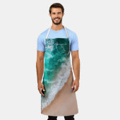 Strand oceaan turquoise water zand tropische zomer schort (Gedragen)