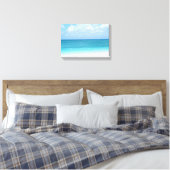 Strand Oceaan Uitzicht verpakt Canvas Afdruk (Insitu (Slaapkamer))