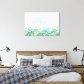 STRAND OCEAAN Vleermuis Mitzvah Sign In Memory Boa Canvas Afdruk (Insitu (Slaapkamer))