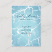 Strand Oceaan Water Handgemaakte Sieraden Oorbel D Visitekaartje (Achterkant)