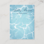 Strand Oceaan Water Handgemaakte Sieraden Oorbel D Visitekaartje (Voorkant)