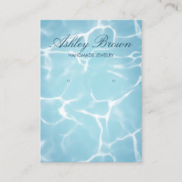 Strand Oceaan Water Handgemaakte Sieraden Oorbel D Visitekaartje