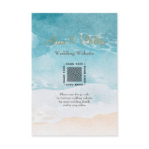 Strand, Oceaan Waterverf Achtergrond behuizing Kaa