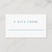 Strand Oceaan Weergave Geen Cadeaupapier Bruidsfee Informatiekaartje (Achterkant)