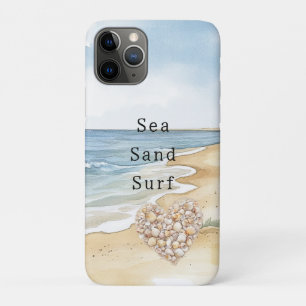 Strand Oceaan Zee Schelpen Hart Case-Mate iPhone Case