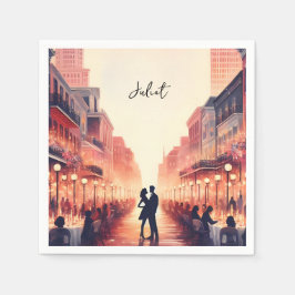 Strand Oceaan Zomer New Orleans Bruidsfeest Servet