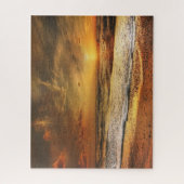 Strand Oceaan Zonsondergang Foto Puzzel (Verticaal)