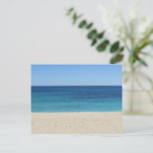Strand oceaanlagen briefkaart (Staand voorkant)