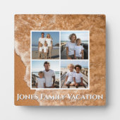 Strand oceaanzand surf personaliseren foto templat fotoplaat (Voorkant)