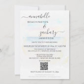 *~* strand Ocean Art + RSVP - QR AR7 Weddenschap Kaart (Achterkant)
