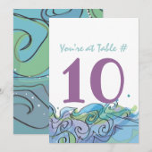 Strand Ocean Bar Bat Mitzvah uitnodigingskaart ant Kaart (Voorkant / Achterkant)