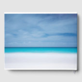 Strand Ocean Foto Memorial of begrafenis Gastenboek (Achterkant)