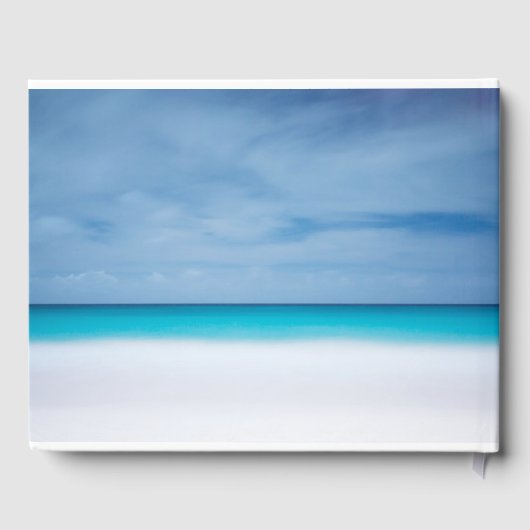 Strand Ocean Foto Memorial of begrafenis Gastenboek (Achterkant)