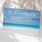 Strand Ocean Foto Memorial of begrafenis Gastenboek