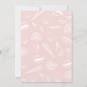 Strand Ocean Sea Shells Meisjes Baby shower Kaart (Achterkant)