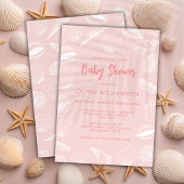 Strand Ocean Sea Shells Meisjes Baby shower Kaart