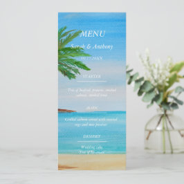 Strand Ocean Seaside 50e bruiloft Jubileum Voedsel Menu