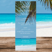 Strand Ocean Seaside 50e bruiloft Jubileum Voedsel Menu