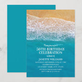 Strand Ocean Seaside Bestemming Nautische Verjaard Kaart (Voorkant / Achterkant)