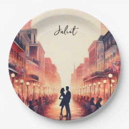 Strand Ocean Summer New Orleans Vrijgezellenfeest Papieren Bordje