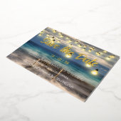 Strand Ocean Thema Save The Date Folie Uitnodiging (Gedraaid)