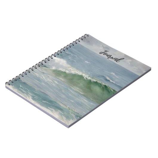 Strand Ocean Wave Art Journal Notitieboek (Linkerzijde)