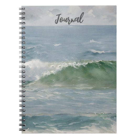Strand Ocean Wave Art Journal Notitieboek (Voorkant)