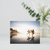 Strand Oceanside Briefkaart (Staand voorkant)