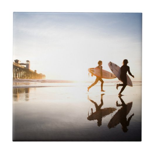 Strand Oceanside Tegeltje (Voorkant)