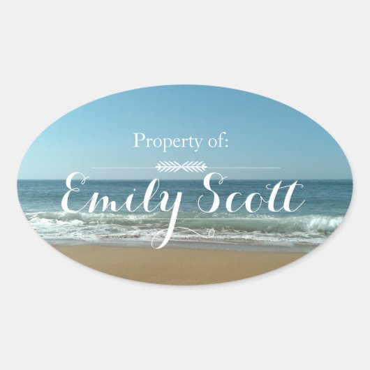 Strand Oever Naam Labels (Voorkant)