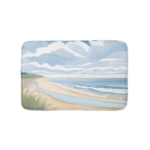 Strand Oever Wandel   Kust Oceaan Aquarel Badmat