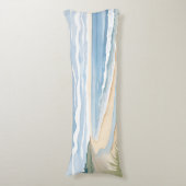 Strand Oever Wandel | Kust Oceaan Aquarel Lichaamskussen (Voorkant Verticaal)