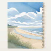 Strand Oever Wandel | Kust Oceaan Aquarel Planner (Achterkant)