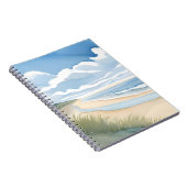 Strand Oever Wandel | Kust Oceaan Waterverf Notitieboek (Rechterzijde)