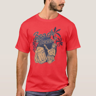 Strand of bier Hula Hawaï Zomerpret T-shirt