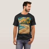 Strand, olieverf. t-shirt (Voorkant volledig)