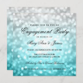 Strand Ombre Bokeh licht elegante verlovingsfeest  Kaart (Voorkant / Achterkant)