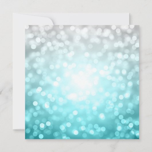 Strand Ombre Bokeh licht elegante verlovingsfeest  Kaart (Achterkant)