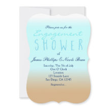 Strand Ombre Elegante Waterverf Trouw Bruidsdouche