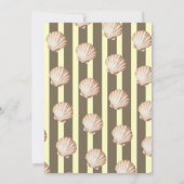 Strand onder het Zee je snel Pearl Baby shower Kaart (Achterkant)