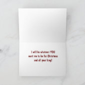 STRAND ONDEUGENDE OF LEUKE KERSTWENSEN FEESTDAGEN KAART (Binnen)