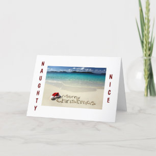 STRAND ONDEUGENDE OF LEUKE KERSTWENSEN FEESTDAGEN KAART
