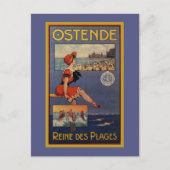  strand Oostende Summer zwemt schoonheid Briefkaart (Voorkant)