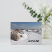 strand op 2 graden briefkaart (Staand voorkant)